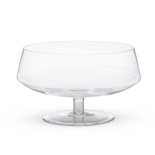 Basia Glass Stemmed Low Bowl