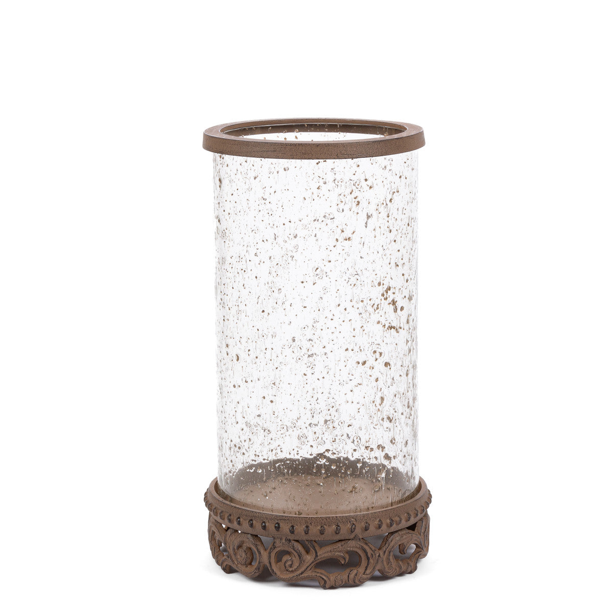 Acanthus Glass Hurricane, 12.75"