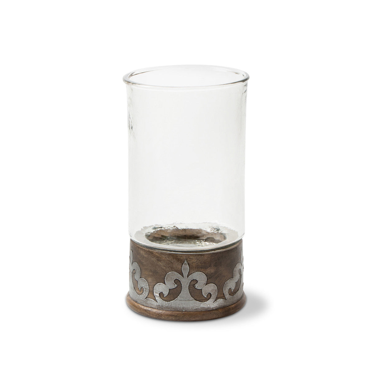 Heritage Inlay Wood Candleholder, 16.5"