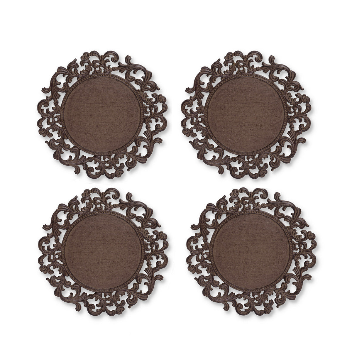 Acanthus Chargers, Set of 4