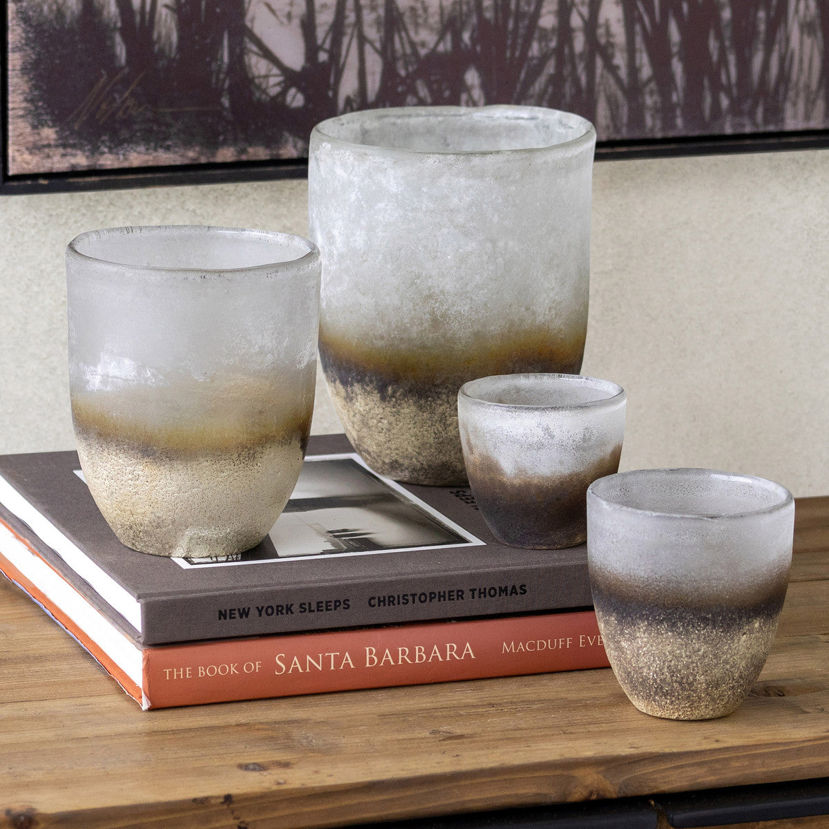 Fairbanks Organic Glass Vase, Medium