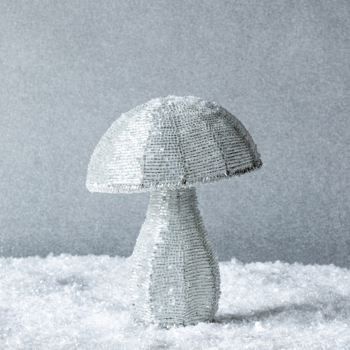 Alpine Glass Beaded Mushroom, Large
