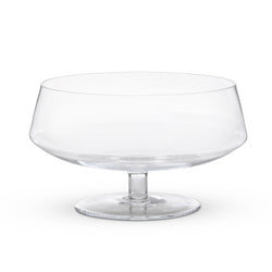 Basia Glass Stemmed Low Bowl