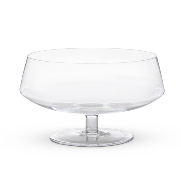 Basia Glass Stemmed Low Bowl