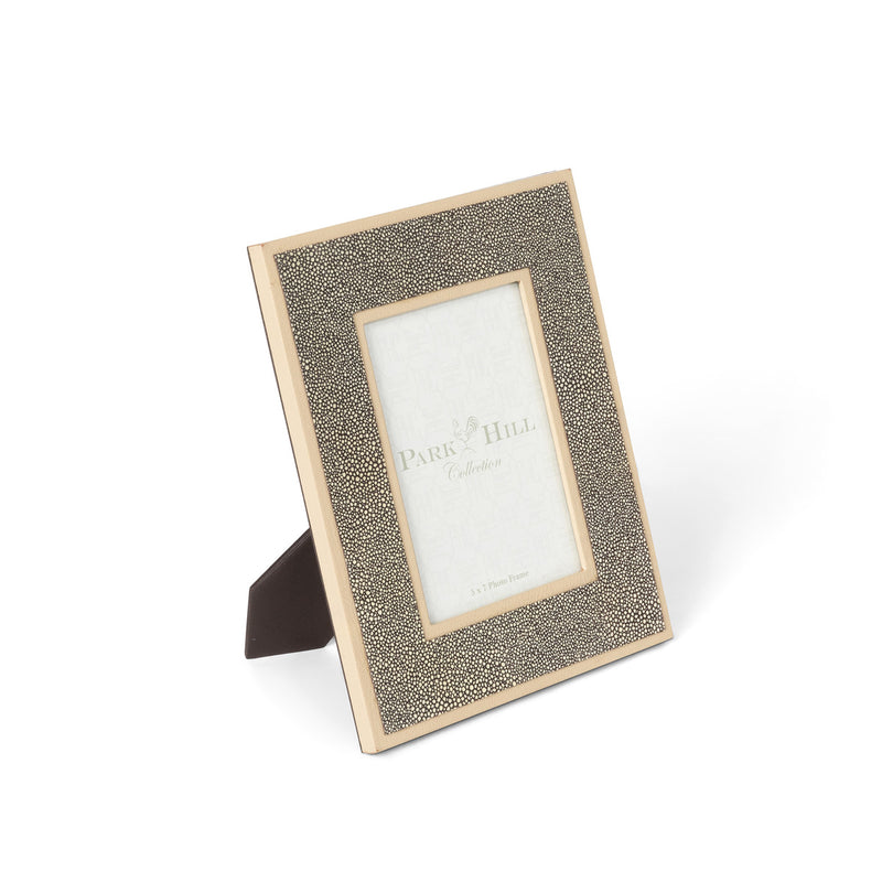 Shagreen Pattern Leather Photo Frame, Medium