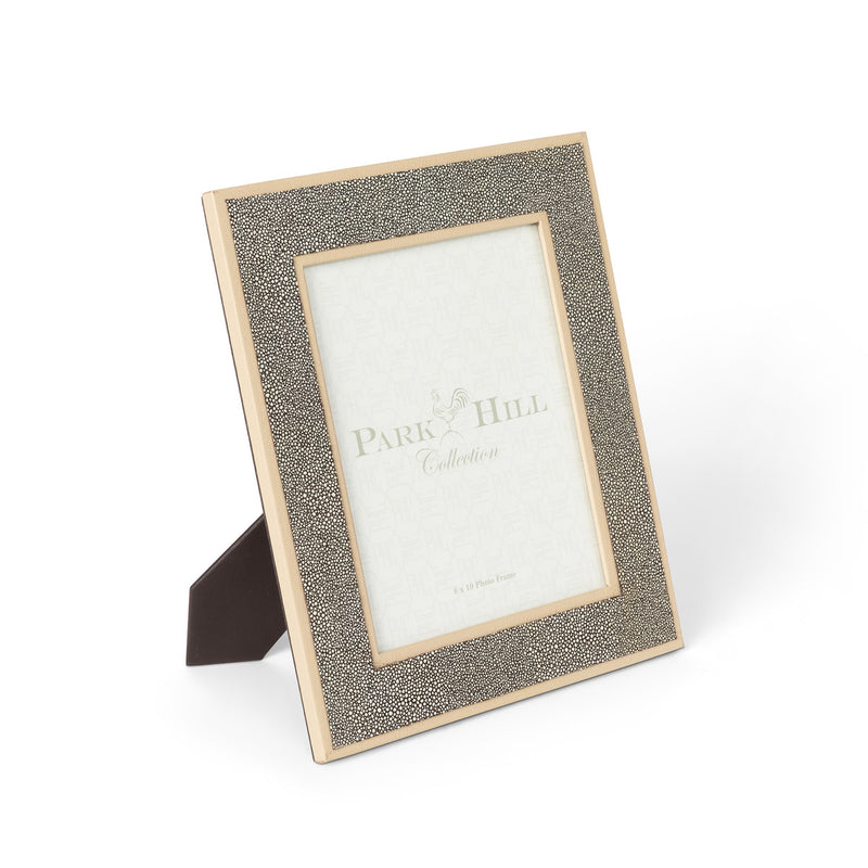 Shagreen Pattern Leather Photo Frame, Large