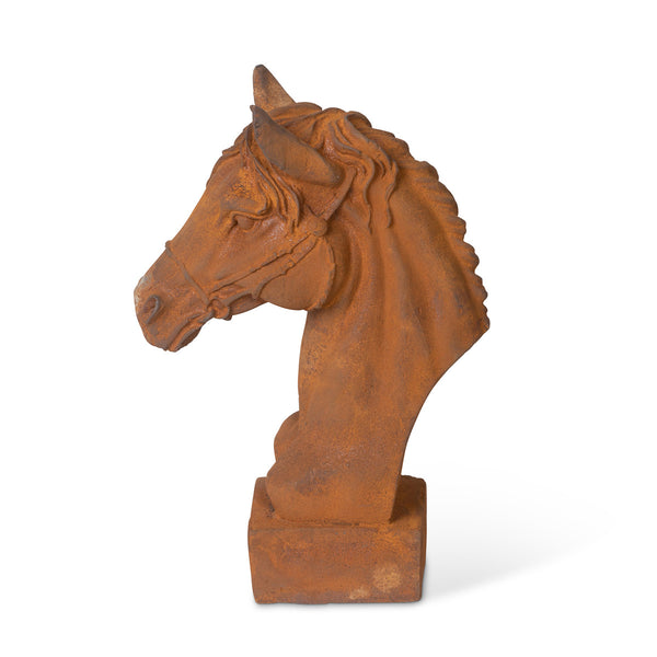 Thoroughbred Cast Iron Bust