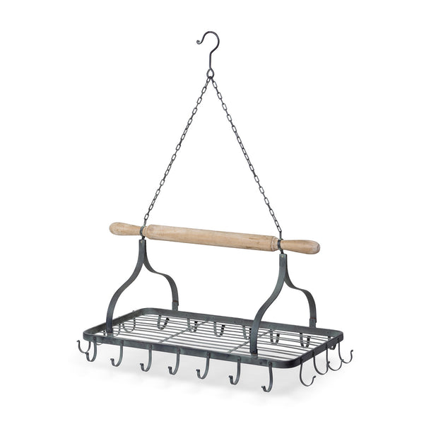 Hanging Rolling Pin Pot Rack