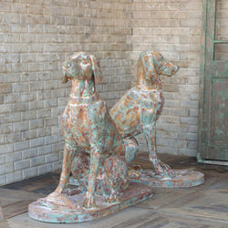 Cast Iron Hound Pair, Set of 2