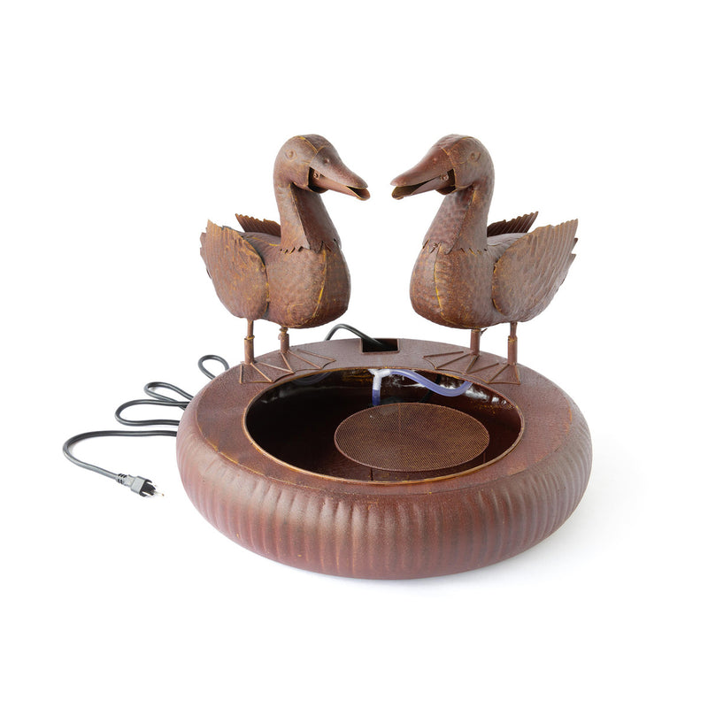 Folk Art Duck Fountain