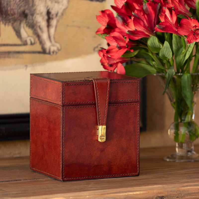 Leather Dresser Storage Box