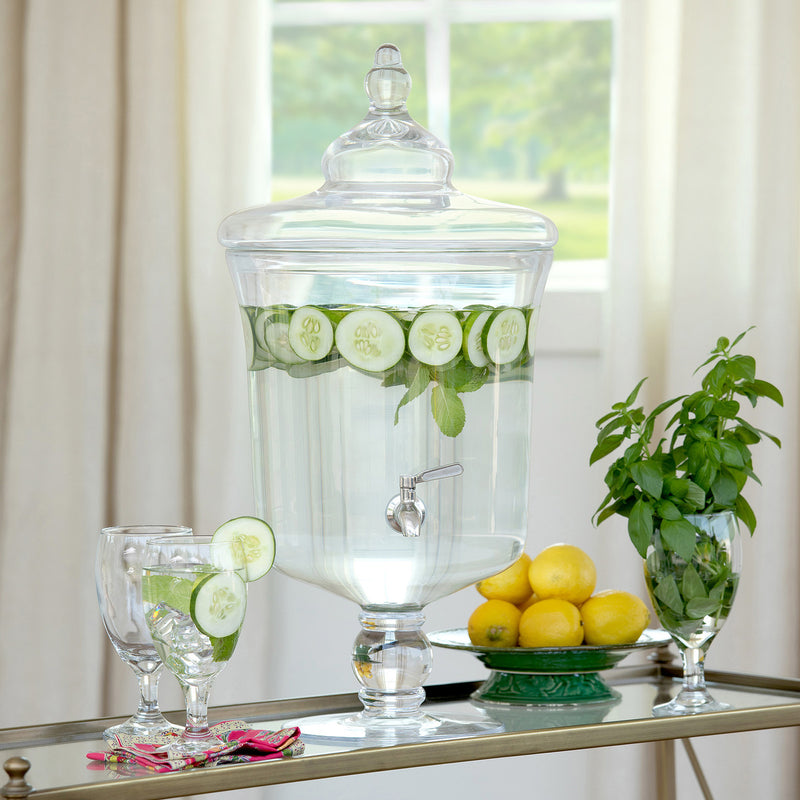 Classic Crystal Beverage Dispenser, 12qt.