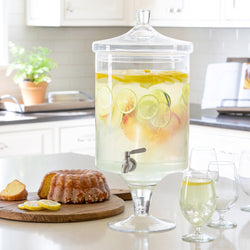 Sleek Crystal Beverage Dispenser, 12qt.