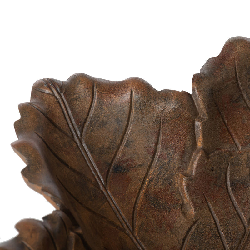 Cast Aluminum Grape Leaf Serving Bowl