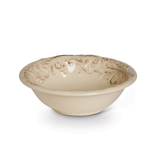 Acanthus Stoneware Salad Bowls, Set of 4