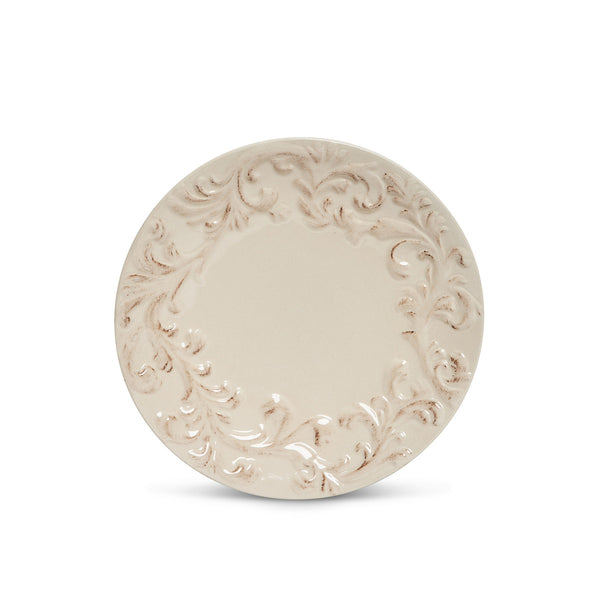 Acanthus Stoneware Salad Plates, Set of 4