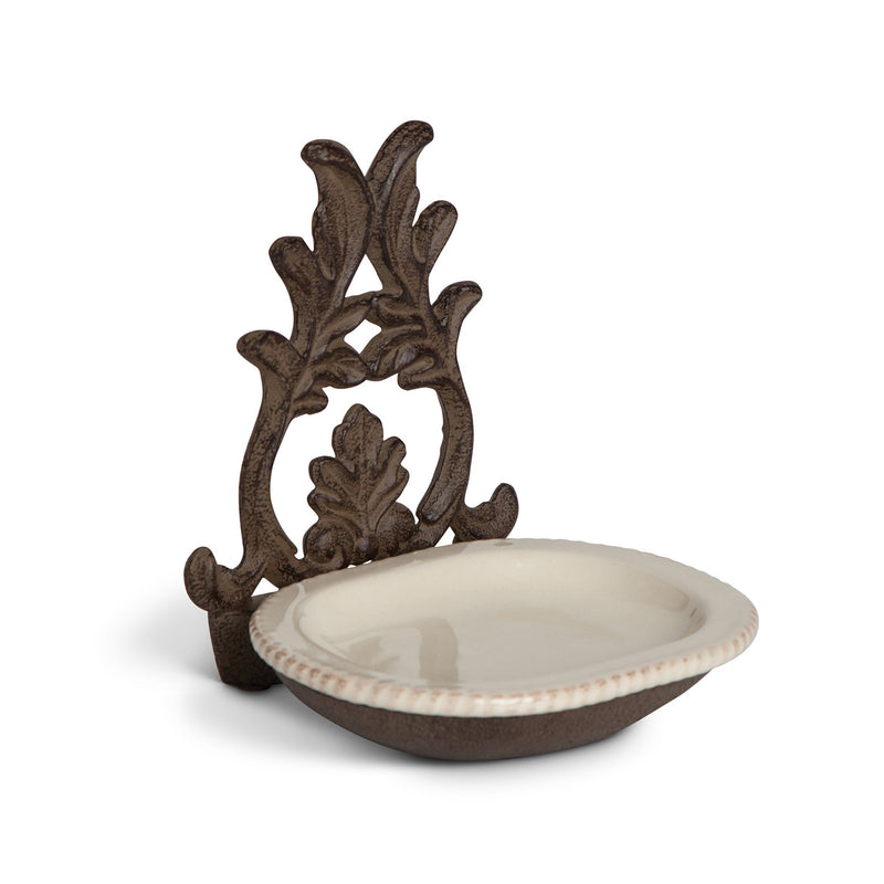 Acanthus Stoneware Soap Dish