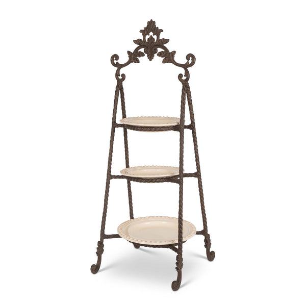 Acanthus Stoneware 3-Tier Server