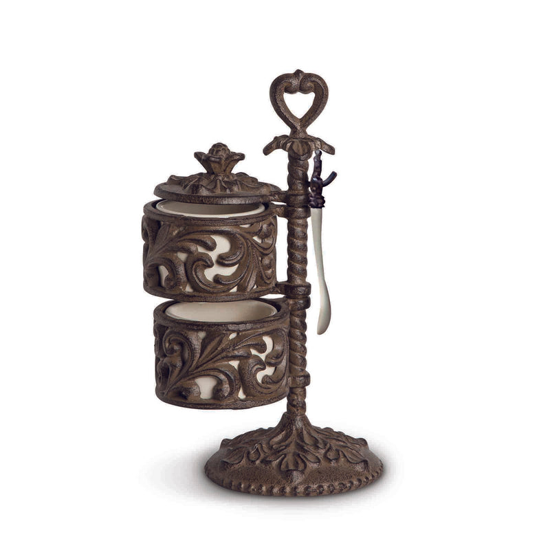 Acanthus Cast Aluminum Spice Cellar