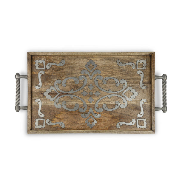 Heritage Inlay Woodl Bed Tray