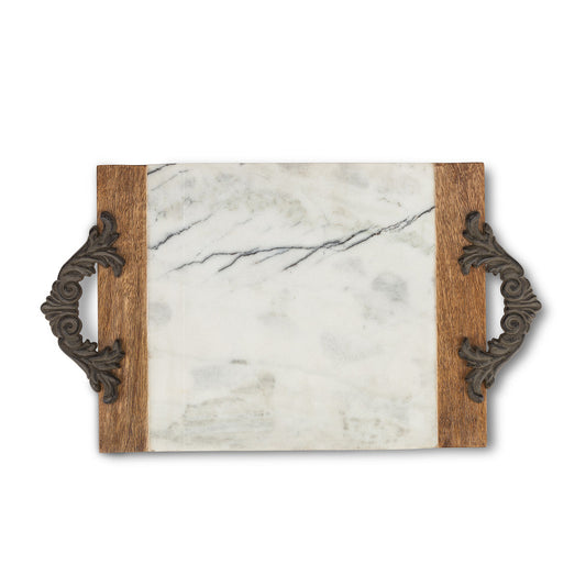 Acanthus Marble Charcuterie Tray