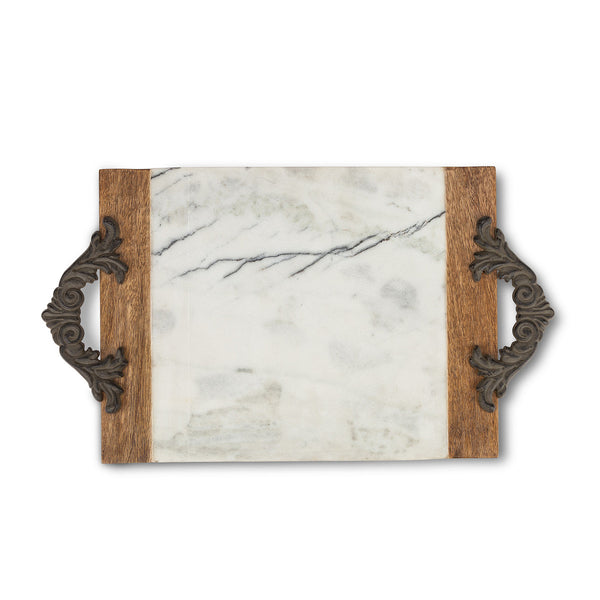 Acanthus Marble Charcuterie Tray