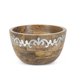 Heritage Inlay Wood Deep Serving Bowl