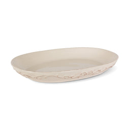 Acanthus Stoneware Oval Serving Platters, Set of 2