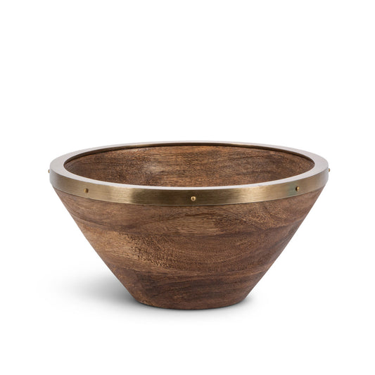 Mango Wood Serving Bowls, Set of 2