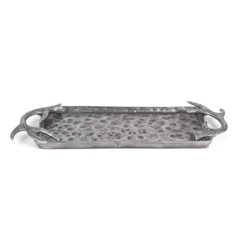 Cast Aluminium Hammered Rectangular Tray