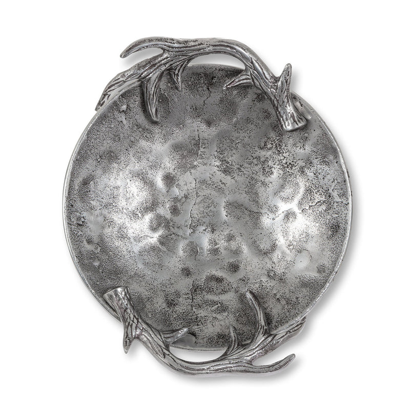 Cast Aluminium Hammered Round Bowl