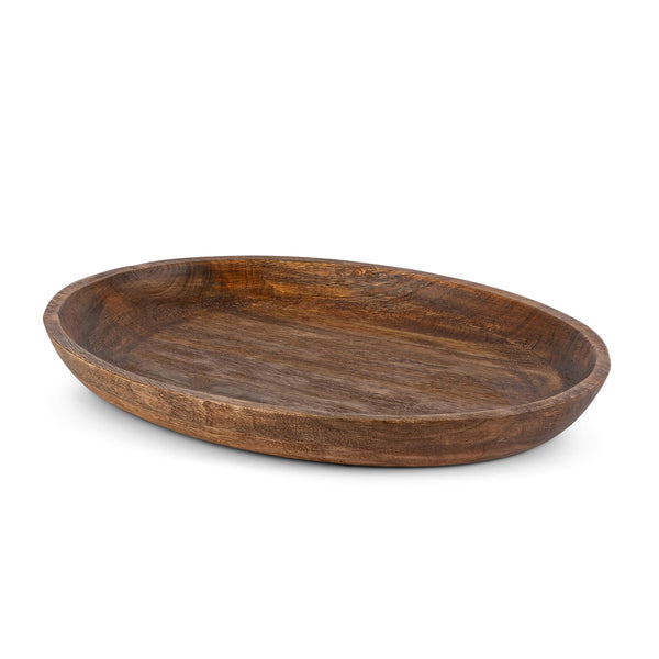 Mango Wood Tray with Antler Stand