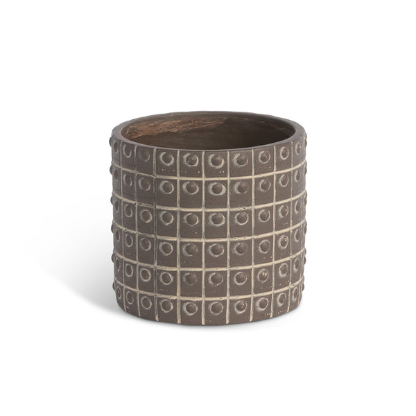 Rivet Pattern Pot, Medium