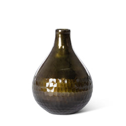 Honeycomb Engraved Bottle Vase, Medium