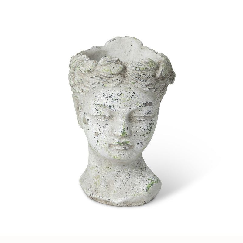 Concrete Bust Planter, Small