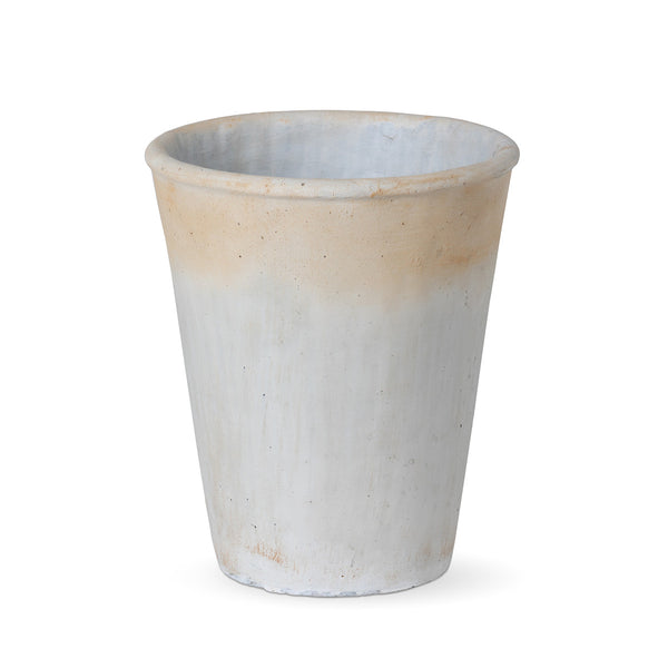 Distressed Concrete Tall Planter, Medium