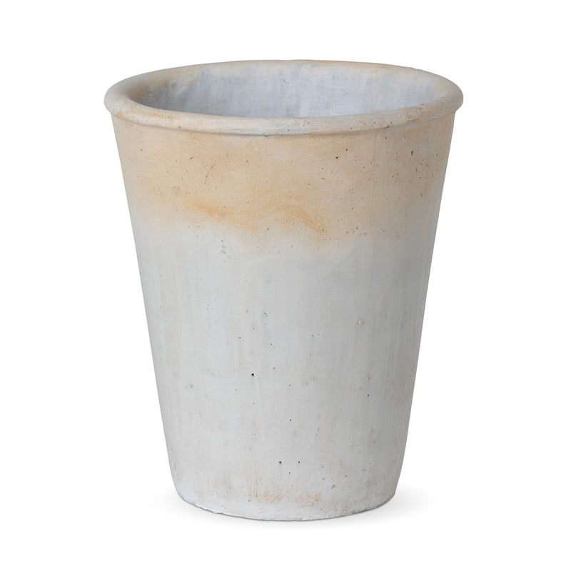 Distressed Concrete Tall Planter, Large