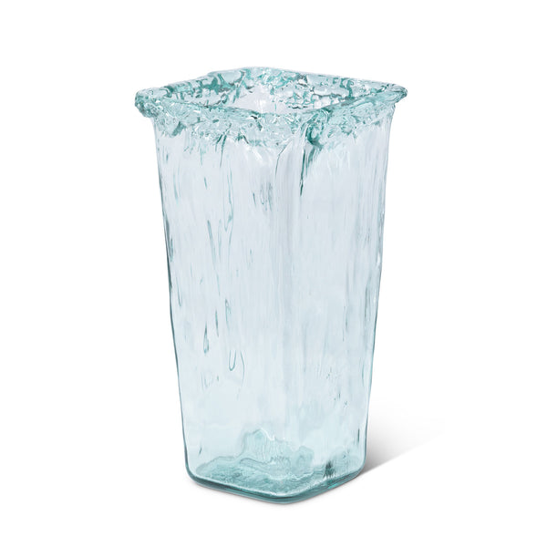 Oceana Organic Glass Square Vase, Large