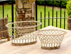 Braided Wire European Baskets