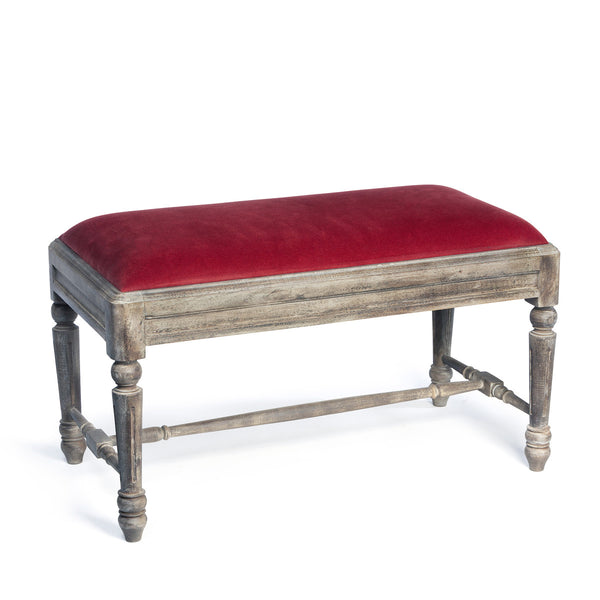 Manor Cotton Velvet Upholstered Bench