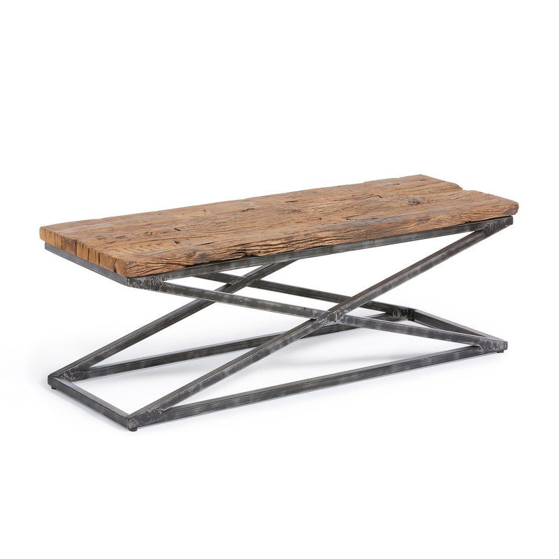 Railway Wood and Iron Coffee Table