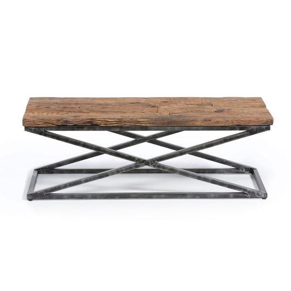 Railway Wood and Iron Coffee Table