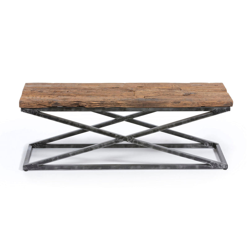 Railway Wood and Iron Coffee Table