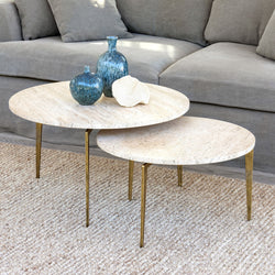 Nero Round Nesting Cocktail Tables