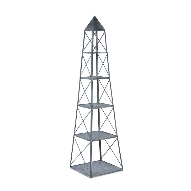 Stackable Galvanized Obelisk