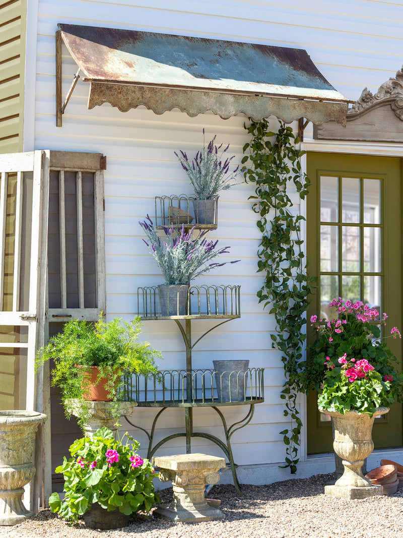 Iron Conservatory Tiered Shelf