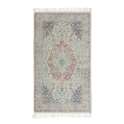 Cotton Printed Rug, Nutmeg, 3' x 5'