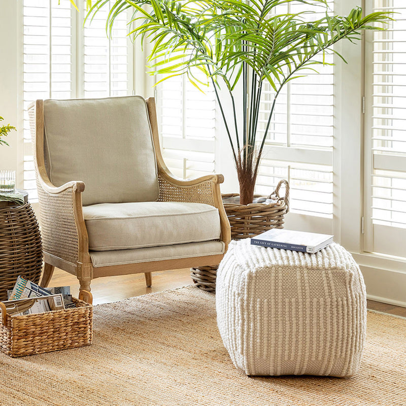 Indoor/Outdoor Ardwick Pattern Pouf