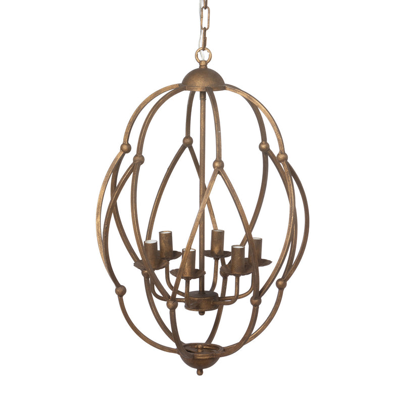 Raleigh Bronze Chandelier