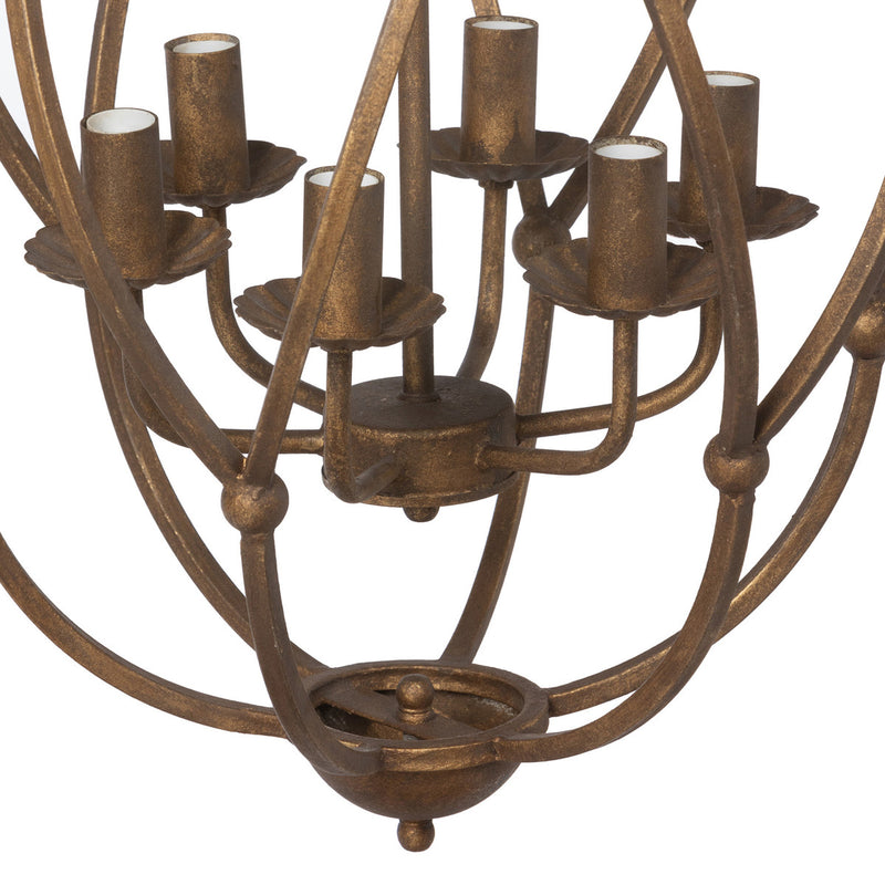 Raleigh Bronze Chandelier